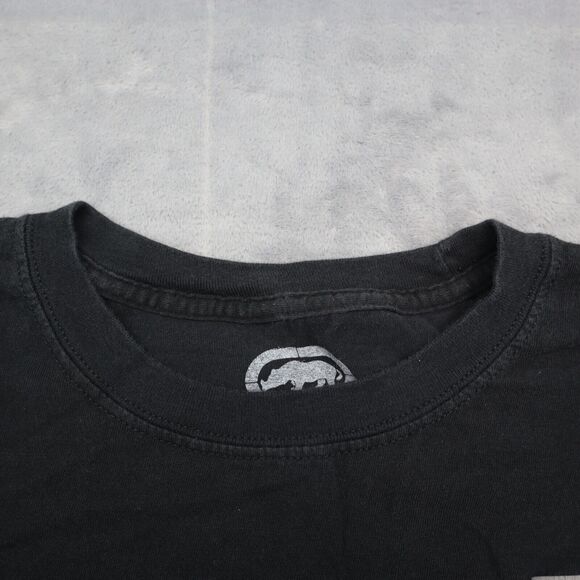 Ecko Unltd Shirt Mens L Black Short Sleeve Crew Neck Cotton Graphic Print Tee - Picture 6 of 15